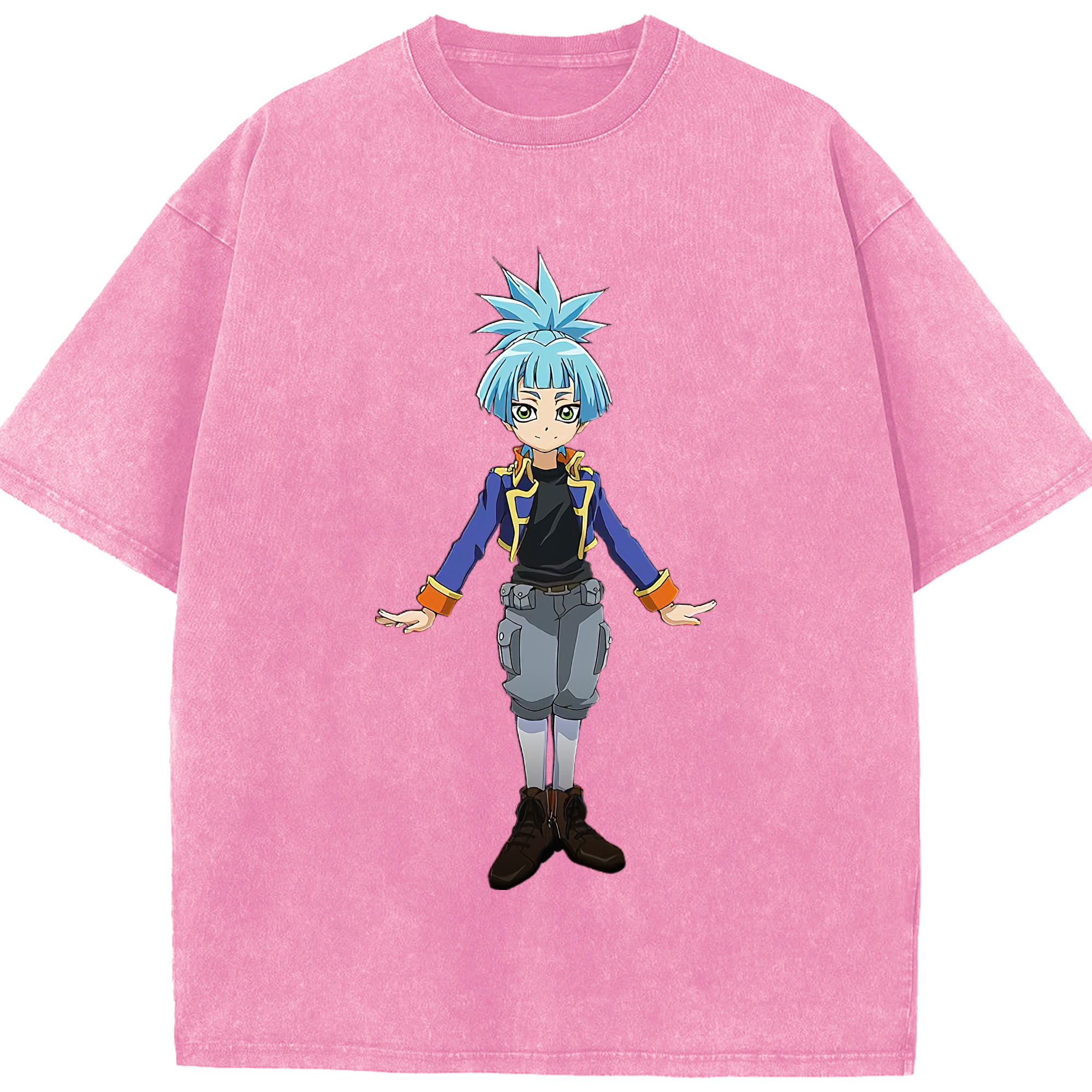 （画像用） 遊☆戯☆王 Yu-Gi-Oh! 綿100% ヴィンテージ風 半袖Tシャツ（フロントプリント）